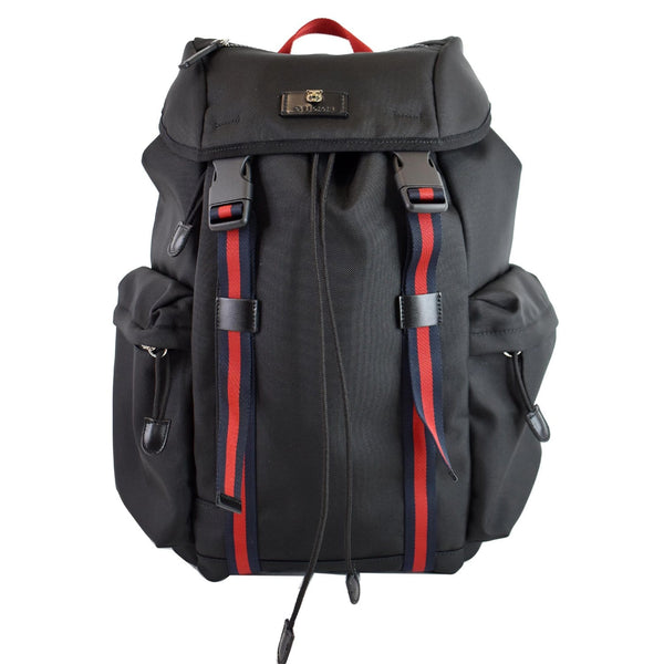 GUCCI Techno Fabric Backpack Bag Black 429037