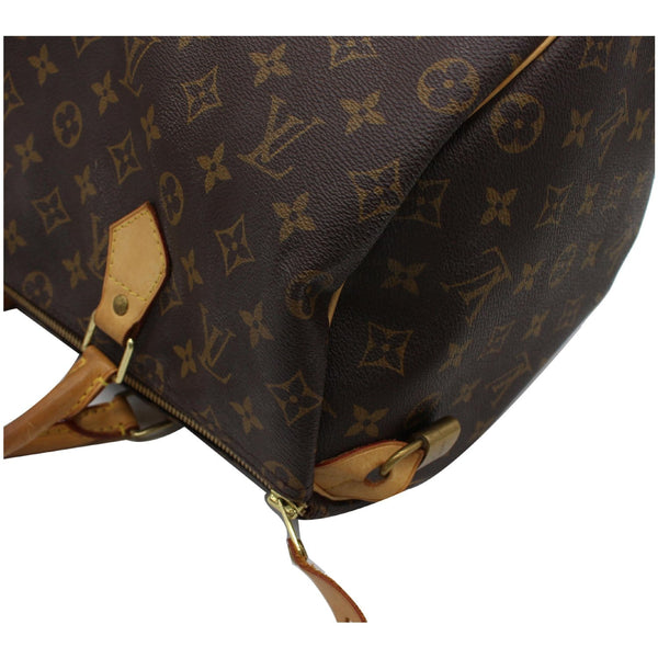 LOUIS VUITTON Speedy 35 Monogram Canvas Satchel Bag Brown