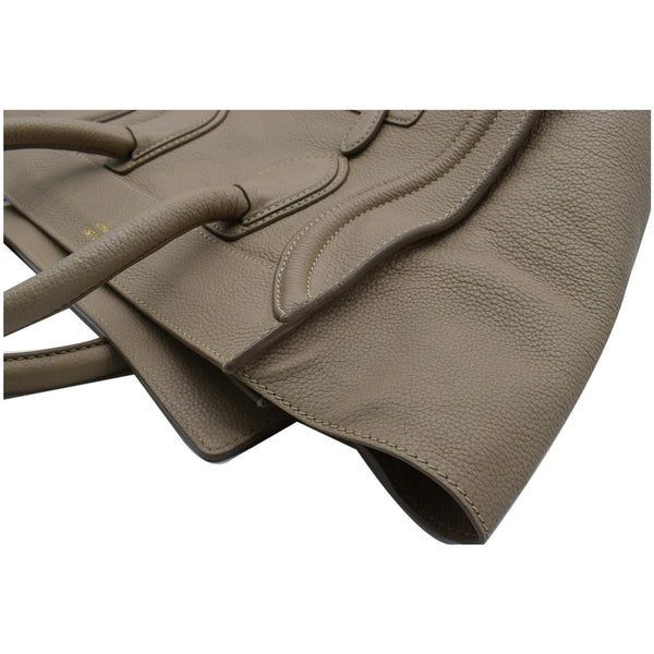 Celine Drummed Mini Luggage Calfskin Leather Tote Bag