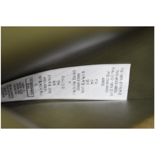 BURBERRY Mini Leather Pocket Tote Bag Dark Fern Green