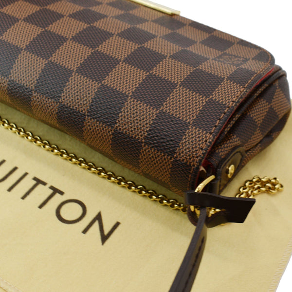 Louis Vuitton Favorite PM Damier Ebene Crossbody Bag Brown