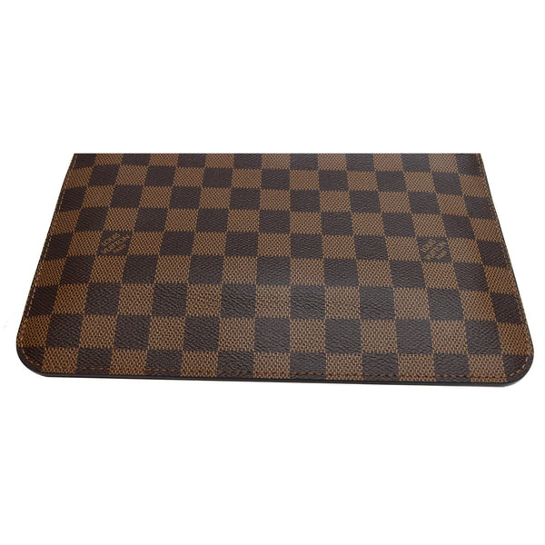 LOUIS VUITTON Pochette Wristlet Pouch Monogram Canvas Neverfull MM Brown