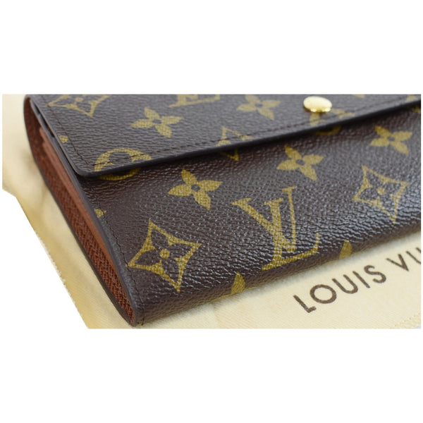 LOUIS VUITTON Monogram Canvas Sarah Wallet Brown