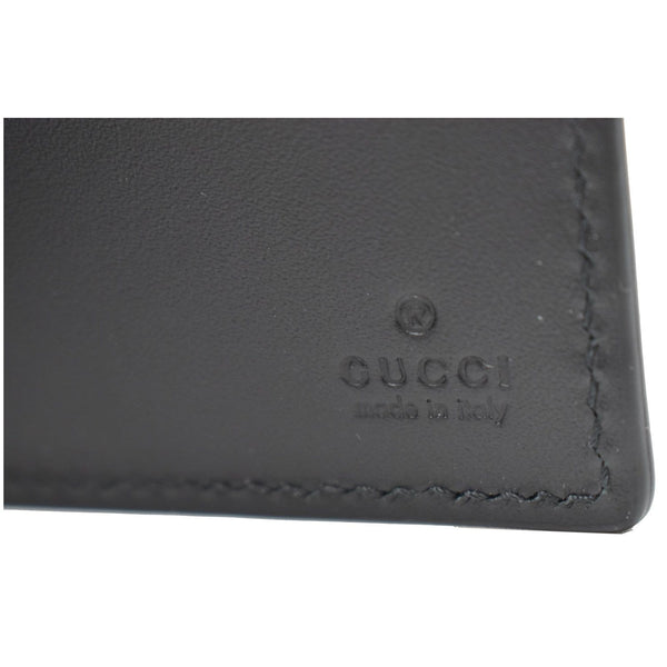GUCCI Supreme Monogram Kingsnake Print Bifold Wallet Black 451268