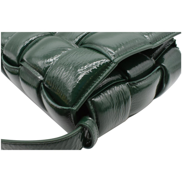 BOTTEGA VENETA Padded Cassette Leather Crossbody Bag Dark Green