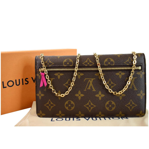 Louis Vuitton Weekend Pochette Monogram Canvas Clutch front side