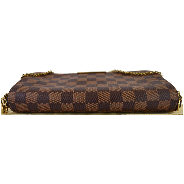 LOUIS VUITTON Favorite MM Damier Ebene Crossbody Bag Brown