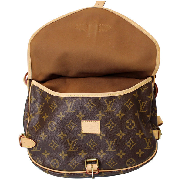 LOUIS VUITTON Saumur 30 Monogram Canvas Shoulder Bag Brown