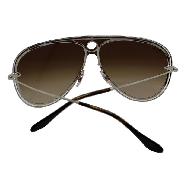 Ray-Ban RB3605N 909613 Sunglasses Gold/Silver Frame Brown Gradient Lens