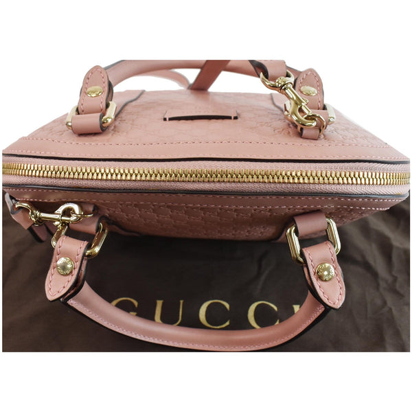 GUCCI Mini Dome Micro Guccissima Leather Shoulder Bag Pink 449654