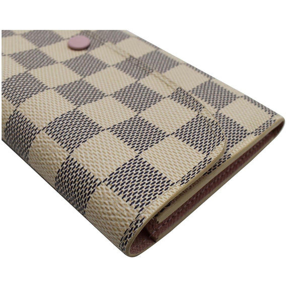 LOUIS VUITTON Emilie Damier Azur Wallet White