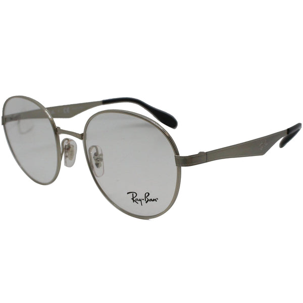 Ray-Ban RX6343 2595 47 Silver Frame Eyeglasses Demo Lens