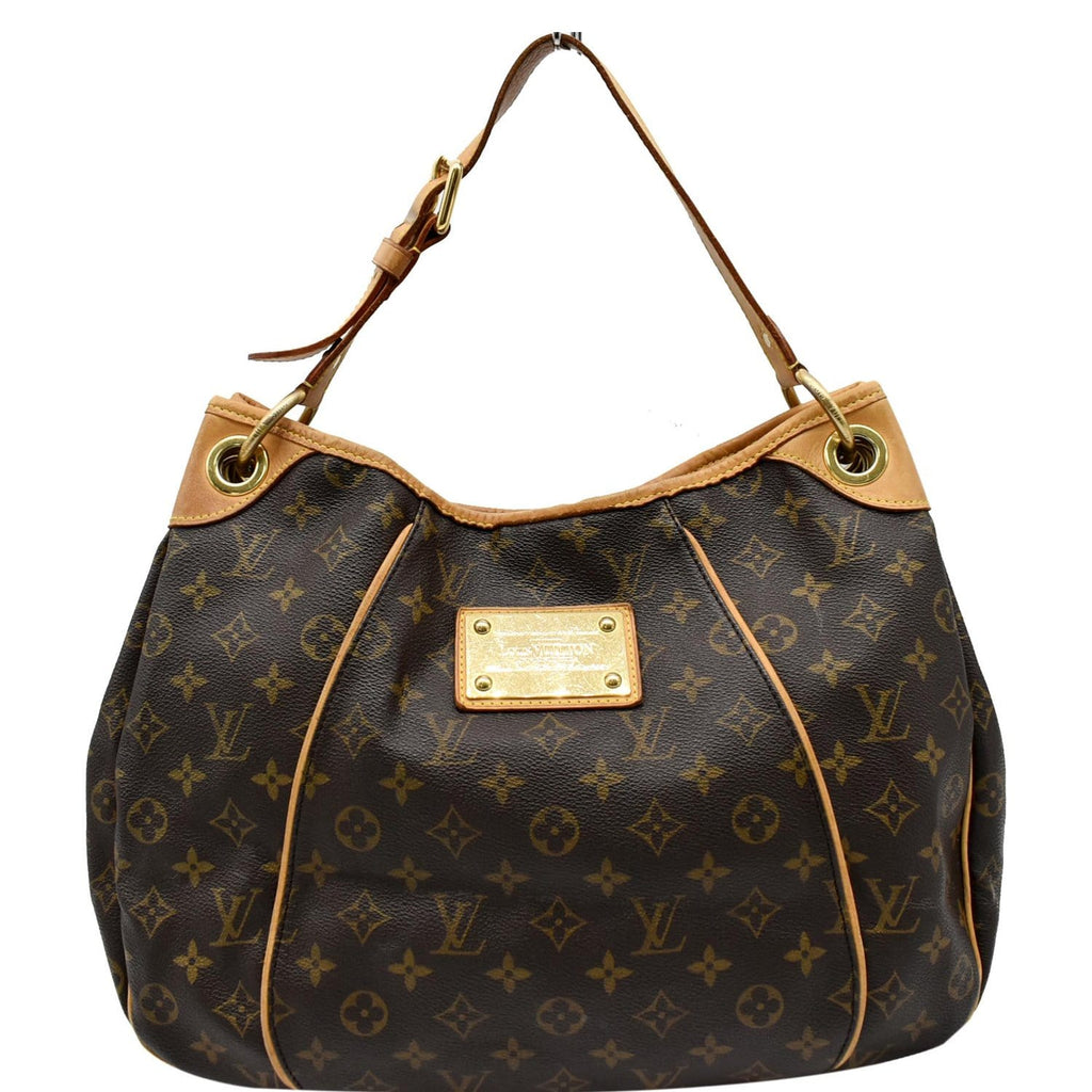 Galliera cloth handbag Louis Vuitton Brown in Cloth - 15669578