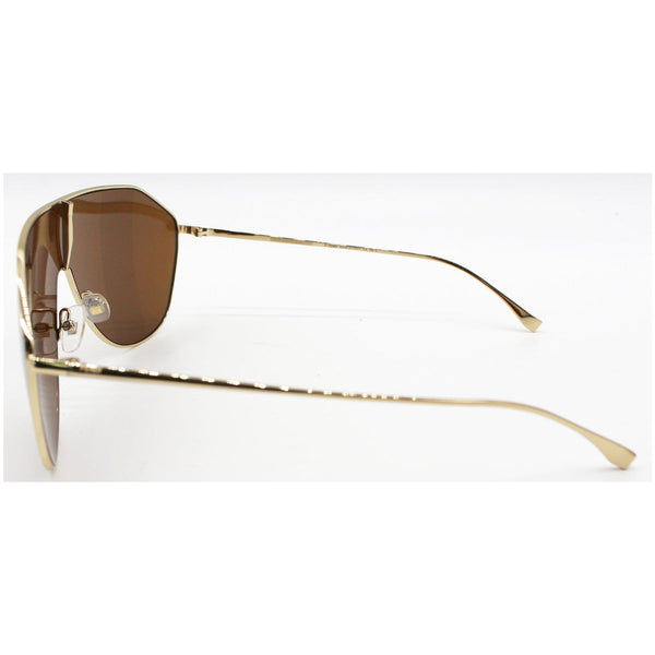 FENDI FF-0405S-001Q Gold Sunglasses Brown Lens