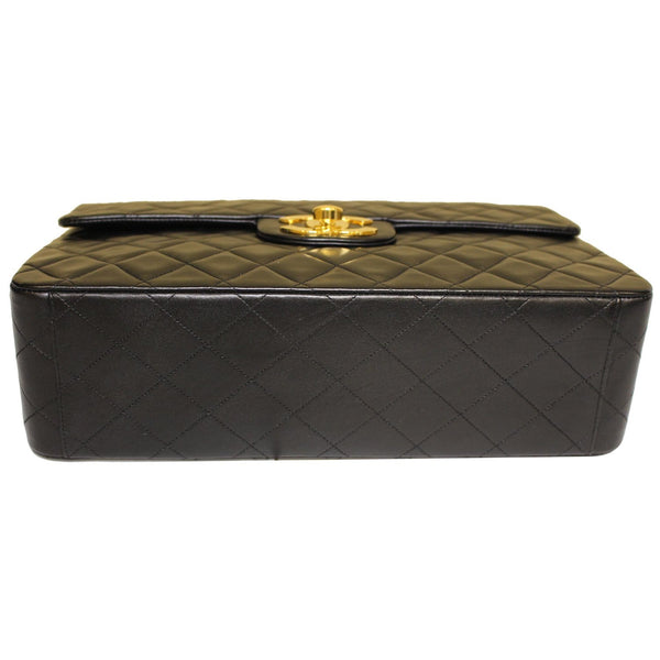 CHANEL Classic Flap XL Maxi Jumbo Quilted Lambskin Shoulder Bag Black