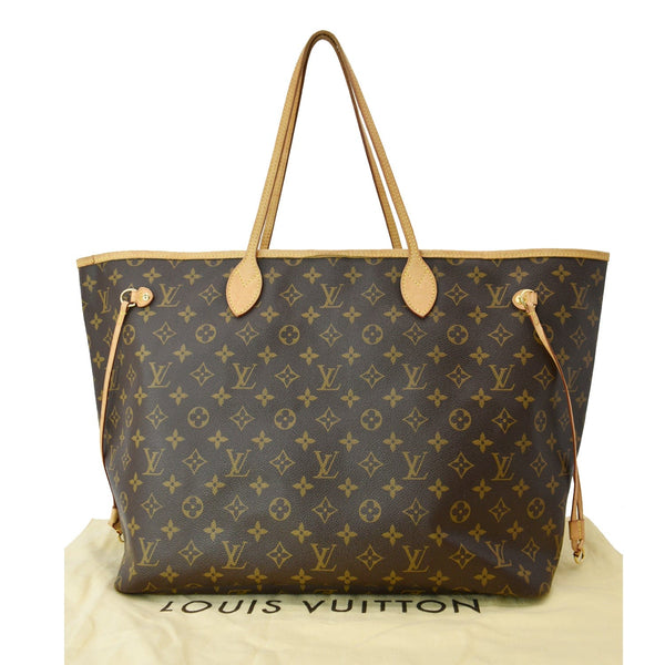 LOUIS VUITTON Neverfull GM Monogram Canvas Tote Bag Brown