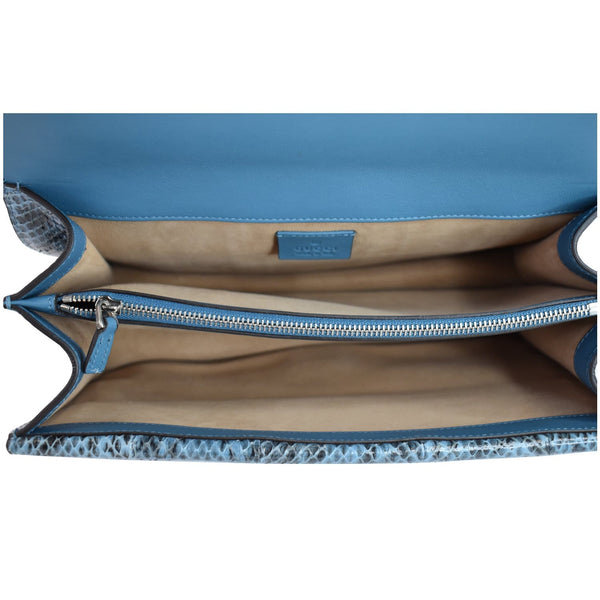 Gucci Dionysus Small Blind For Love Python Bag zip pocket
