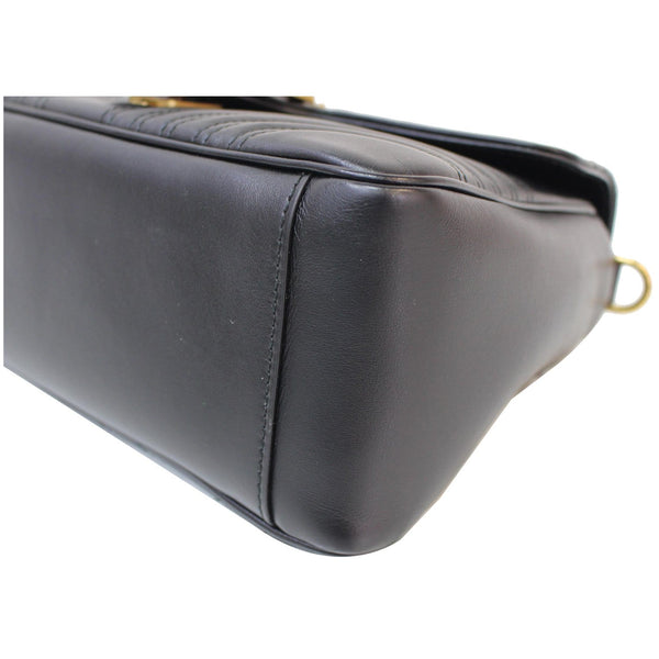 GUCCI GG Marmont Small Top Handle Shoulder Bag Black 498110