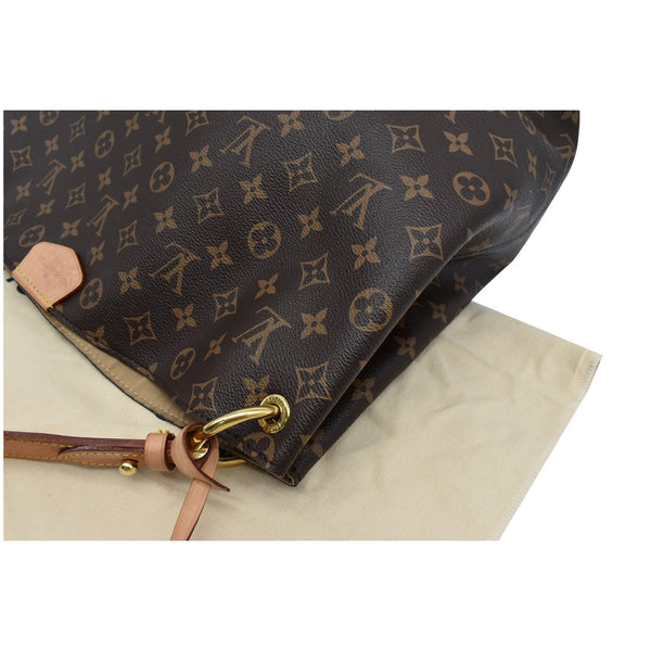 LOUIS VUITTON Graceful MM Monogram Canvas Shoulder Bag Brown