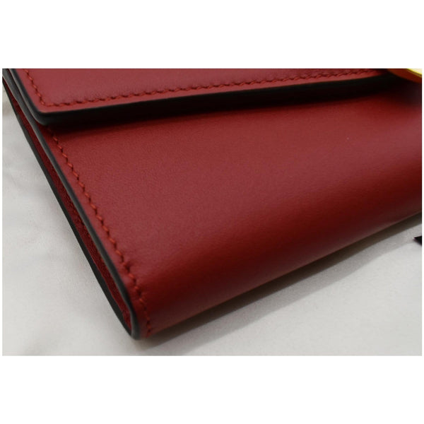 Gucci Sylvie Continental Leather Wallet Red - Dallas Handbags