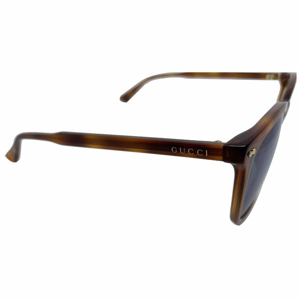 Gucci GG0196SK 003 Havana Frame Sunglasses Blue Lens