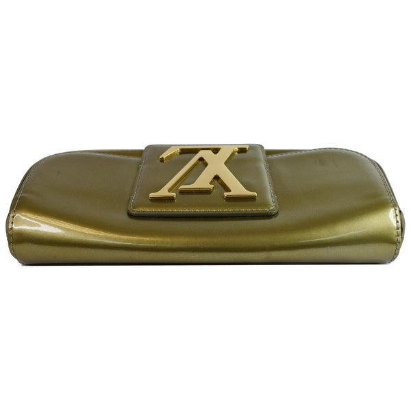 Louis Vuitton Sobe Pochette Vernis Leather Clutch Bag - top front side