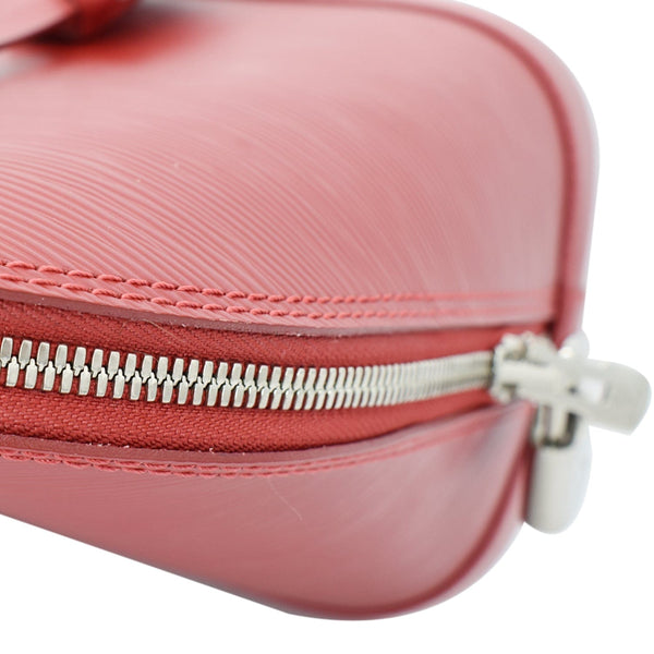 LOUIS VUITTON Alma PM Epi Leather Satchel Bag Red