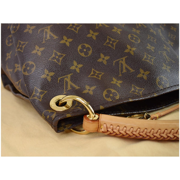 LOUIS VUITTON Artsy MM Monogram Canvas Shoulder Bag Brown