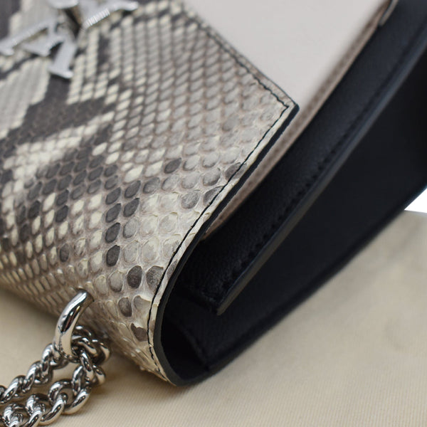 LOUIS VUITTON MyLockme BB Python Leather Crossbody Bag Black