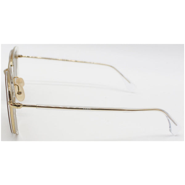 FENDI FF-M0060/S 0900 Sunglasses Brown Gold SP Lens