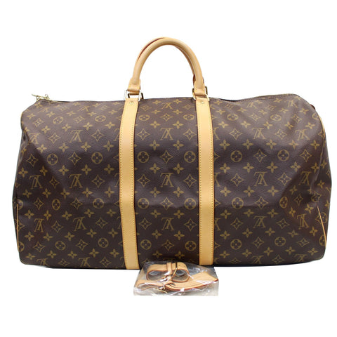 Louis Vuitton Keepall 55 Monogram Canvas Travel Bag