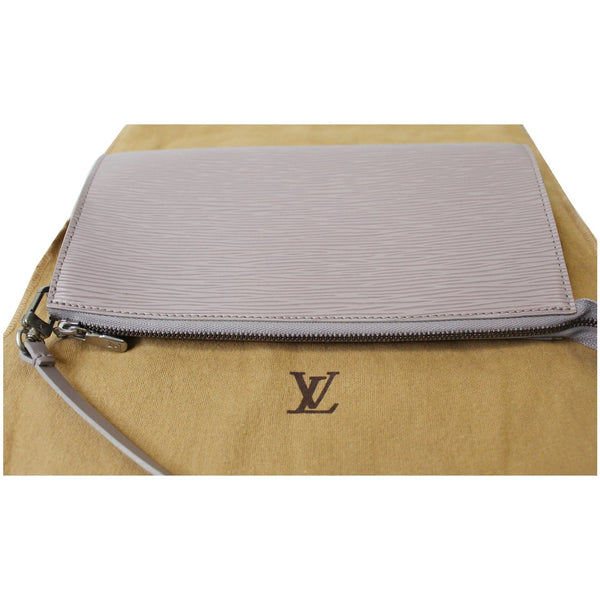 front look LV Epi Leather Pochette Accessories 24 Pouch