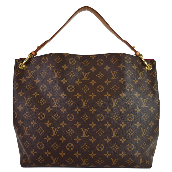 LOUIS VUITTON Graceful MM Monogram Canvas Shoulder Bag Brown