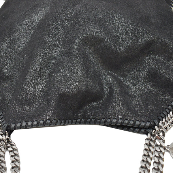 STELLA MCCARTNEY Falabella Large Faux Leather Chain Shoulder Bag Black