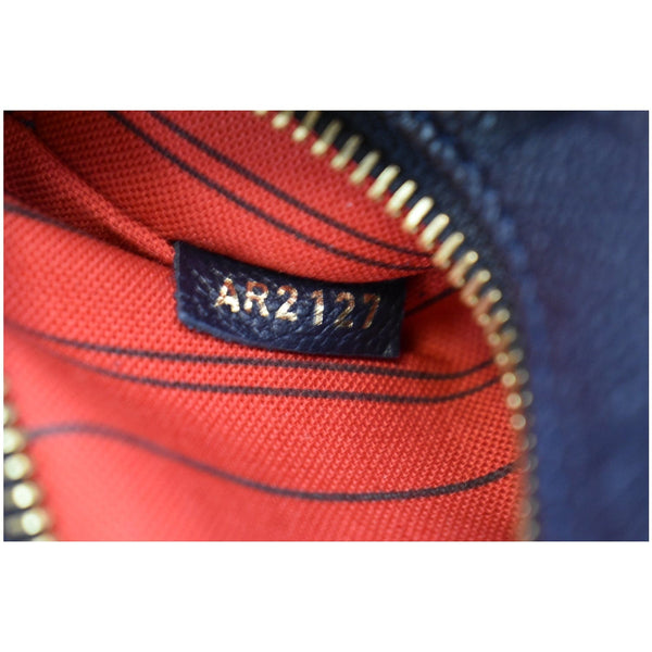 LOUIS VUITTON Metis Pochette Empreinte Leather Crossbody Bag Navy Blue