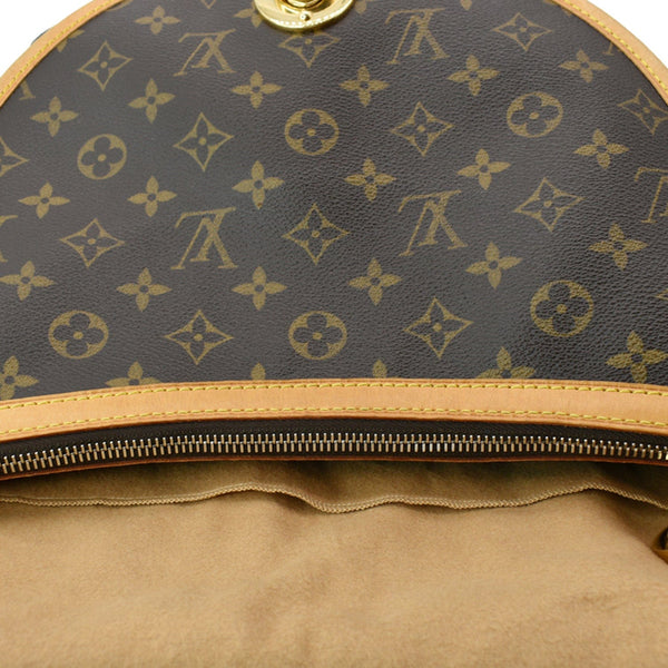 LOUIS VUITTON Tulum GM Monogram Canvas Shoulder Bag Brown