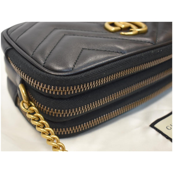 GUCCI GG Marmont Mini Chain Crossbody Bag Black 546581
