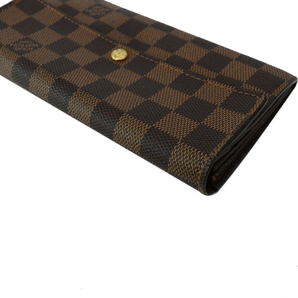 LOUIS VUITTON Sarah Monogram Canvas Wallet Brown
