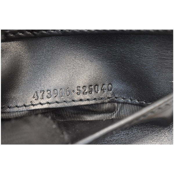GUCCI GG Signature Leather Bi-Fold Wallet Black 473916