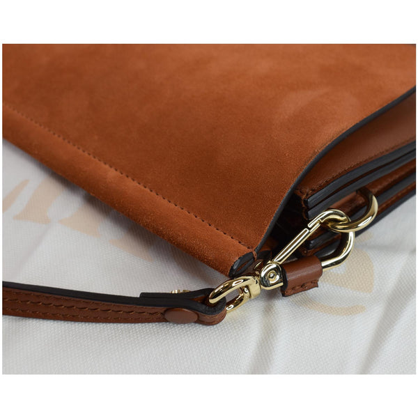 CHLOE Faye Medium Leather Shoulder Bag Brown