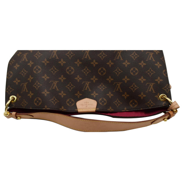 LOUIS VUITTON Graceful MM Monogram Canvas Shoulder Bag Brown
