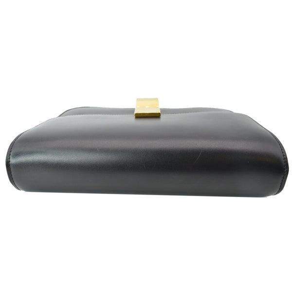 CELINE Classic Box Medium Calfskin Leather Crossbody Bag Black