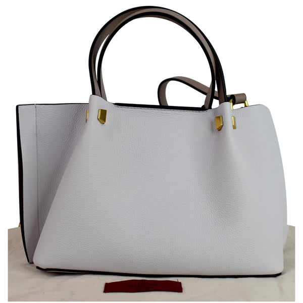 VALENTINO Vlogo Escape Small Leather Shoulder Bag White