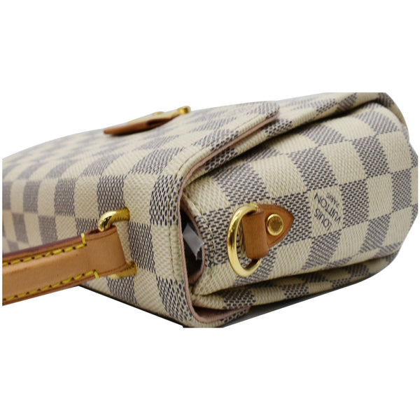 LOUIS VUITTON Croisette Damier Azur Shoulder Crossbody Bag White