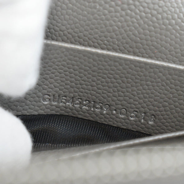 YVES SAINT LAURENT Small Kate Tassel Leather Shoulder Bag Grey - Hot Deals