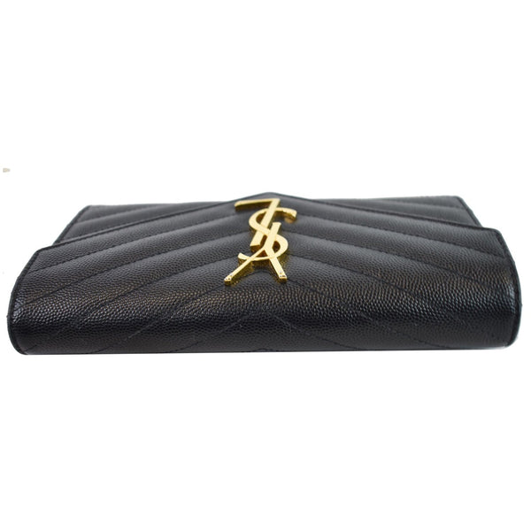 YVES SAINT LAURENT Large Grain De Poudre Wallet Black