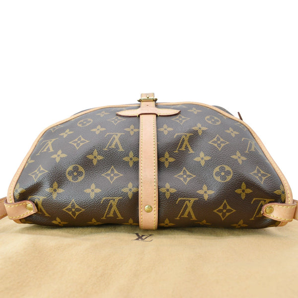 LOUIS VUITTON Saumur 30 Monogram Canvas Crossbody Bag Brown