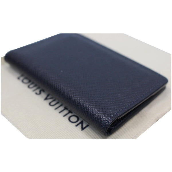 top view lv Organizer Card Case Holder Taiga Wallet