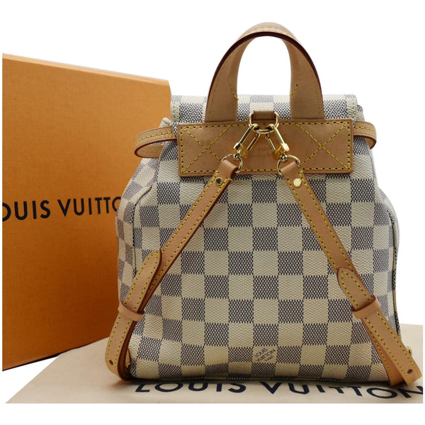 LOUIS VUITTON Sperone BB Damier Azur Backpack Bag White