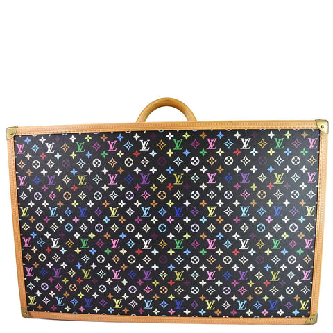 LOUIS VUITTON Alzer 80 Multicolor Monogram Suitcase Travel Bag Black